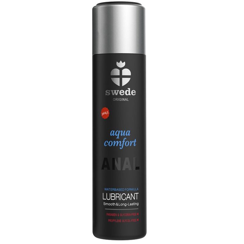 Swede - Aqua Comfort Anal Lubrifiant A Base D''Eau 60 Ml - SWEDE | pharmacie, lubrifiants, anaux avec relaxant | Dimensions : 90