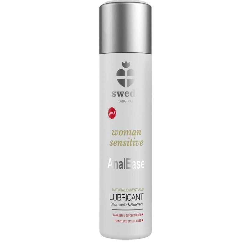 Swede - Woman Sensitive Anal Ease À Base D''Eau 120 Ml - SWEDE | pharmacie, lubrifiants, base d'eau | Dimensions : 155