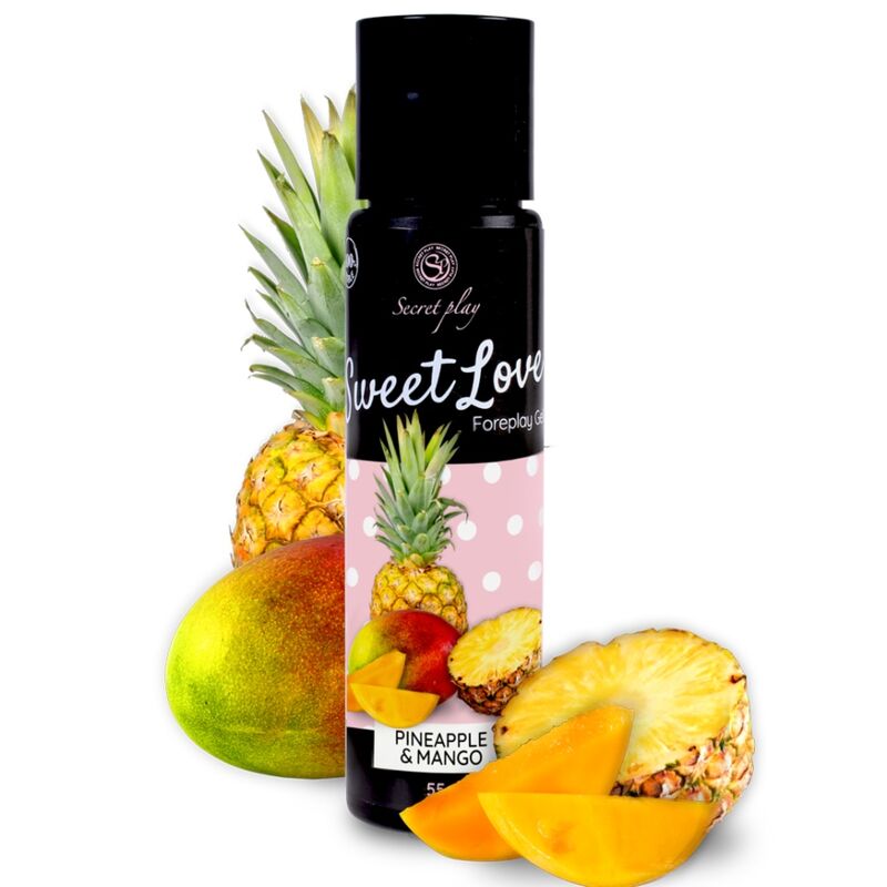 Secretplay - Mangue & Ananas Sweet Love 60 Ml - SECRETPLAY COSMETIC | pharmacie, lubrifiants, aux saveurs délicieuses | Dimensions : 60