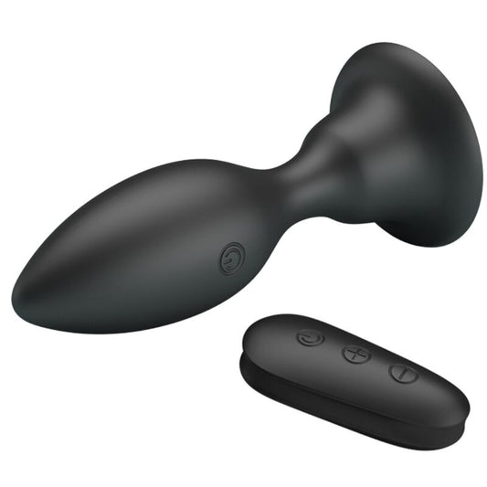 Mr Play - Plug Anal Avec Télécommande Vibration Noire
