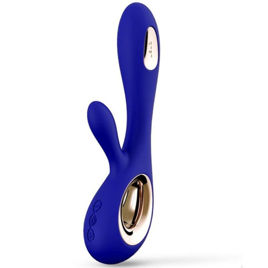 Lelo - Soraya Wave Vibrateur Rabbit Bleu Nuit - LELO | sextoys, vibrateurs, vibrateurs hi-tech | Dimensions : 408
