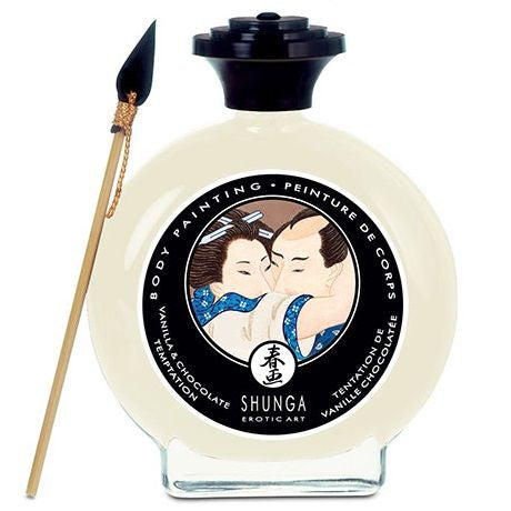 Shunga - Peinture Corporelle Vanille Et Chocolat - SHUNGA MASSAGE CREAM | pharmacie, peinture corporelle comestible | Dimensions : 306