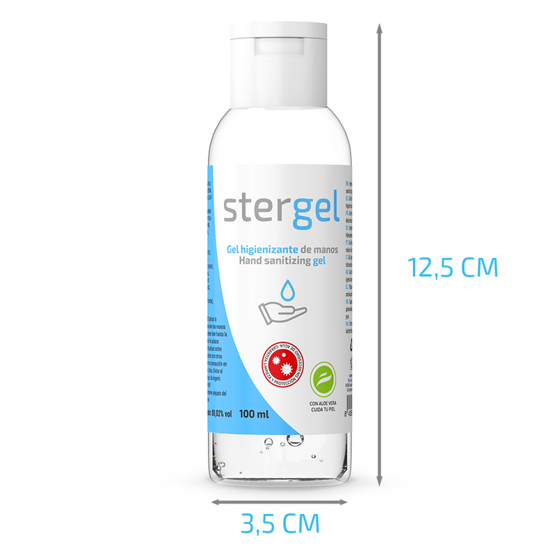 Stergel - Hydroalcoholic Hand Sanitizing Gel Aloe Vera 100Ml