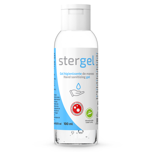 Stergel - Hydroalcoholic Hand Sanitizing Gel Aloe Vera 100Ml - STERGEL | pharmacie, désinfection et entretien, nettoyage intime | Dimensions : 106