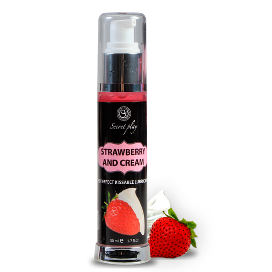 Secretplay - Lubrifiant 2-1 Effet Chaleur Fraise & Crème 50 Ml - SECRETPLAY COSMETIC | pharmacie, lubrifiants, effet thermique | Dimensions : 105