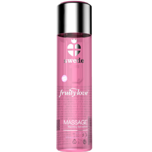 Swede - Fruity Love Huile De Massage Effet Chauffant Vin Mousseux Fraise 120 Ml - SWEDE | pharmacie, pour les massages, avec effet thermique | Dimensions : 188