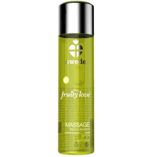 Swede - Fruity Love Effet Réchauffant Huile De Massage Vanille Et Poire D''Or 60 Ml. - SWEDE | pharmacie, pour les massages, avec effet thermique | Dimensions : 96
