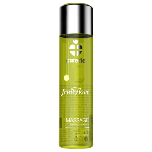 Swede - Fruity Love Effet Réchauffant Huile De Massage Vanille Et Poire D'Or 120 Ml - SWEDE | pharmacie, pour les massages, avec effet thermique | Dimensions : 180