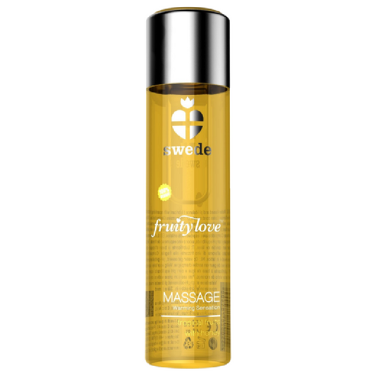 Swede - Fruity Love Huile De Massage Effet Chauffant Fruité Tropical Au Miel 120 Ml. - SWEDE | pharmacie, pour les massages, avec effet thermique | Dimensions : 180
