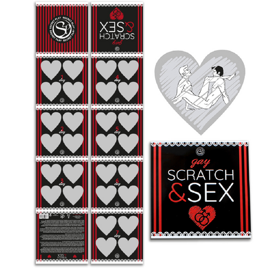 Secretplay - Jeu Scratch & Sex Gay Couples (Es/En/Fr/Pt/De) - SECRETPLAY 100% GAMES | jeux, jeux de couple | Dimensions : 20