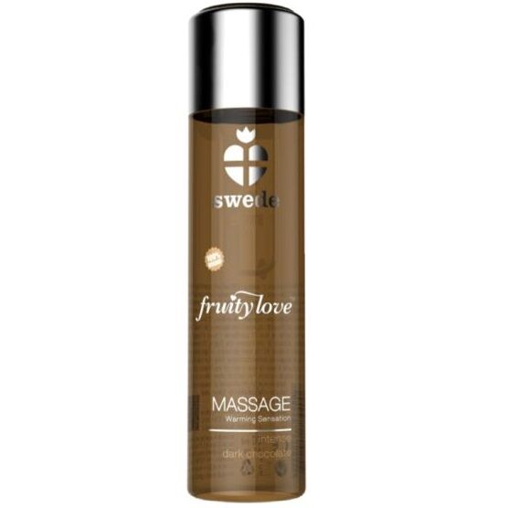 Swede - Fruity Love Effet Chauffant Huile De Massage Chocolat Noir Intense 60 Ml - SWEDE | pharmacie, pour les massages, avec effet thermique | Dimensions : 96