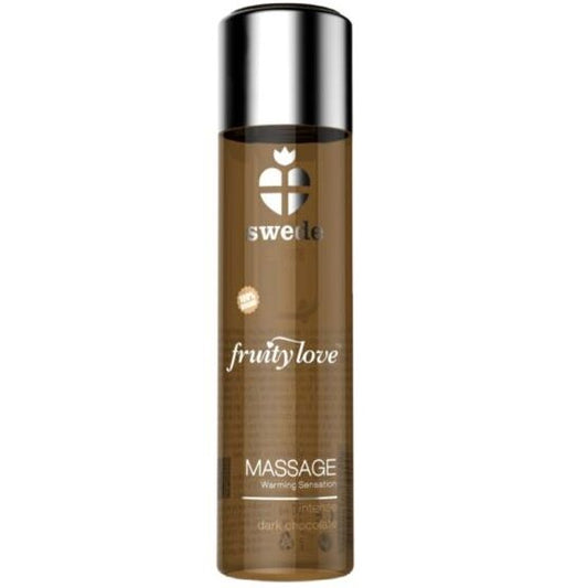 Swede - Fruity Love Effet Chauffant Huile De Massage Chocolat Noir Intense 60 Ml - SWEDE | pharmacie, pour les massages, avec effet thermique | Dimensions : 96