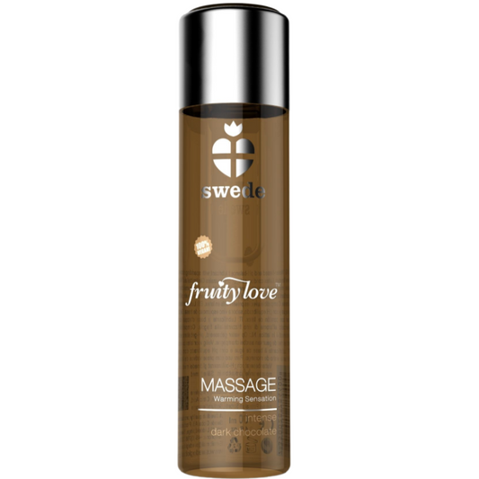 Swede - Fruity Love Huile De Massage Effet Chauffant Chocolat Noir Intense 120 Ml - SWEDE | pharmacie, pour les massages, avec effet thermique | Dimensions : 180