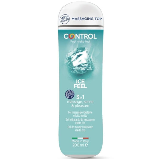 Control - Gel 3 En 1 Sensation De Glace 200 Ml - CONTROL LUBES | pharmacie, lubrifiants, effet froid | Dimensions : 240