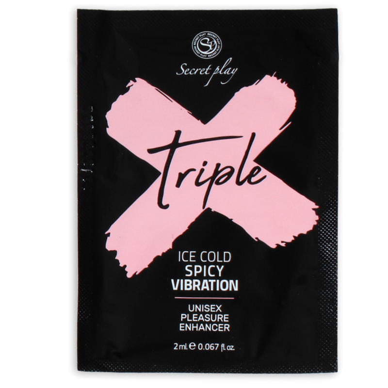 Secretplay - Unidose Triple X Intensificateur De Plaisir - SECRETPLAY COSMETIC | pharmacie, lubrifiants, une seule dose | Dimensions : 2