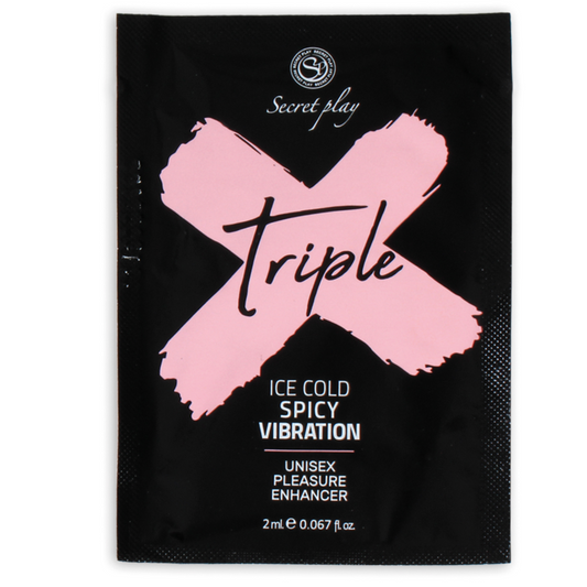 Secretplay - Unidose Triple X Intensificateur De Plaisir - SECRETPLAY COSMETIC | pharmacie, lubrifiants, une seule dose | Dimensions : 2