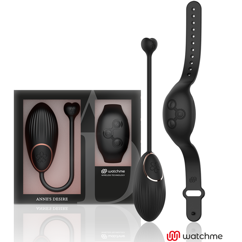 Anne'S Desire - Egg Technologie De Télécommande Watchme Noir - ANNE´S DESIRE | sextoys, vibrateurs, télécommande | Dimensions : 222