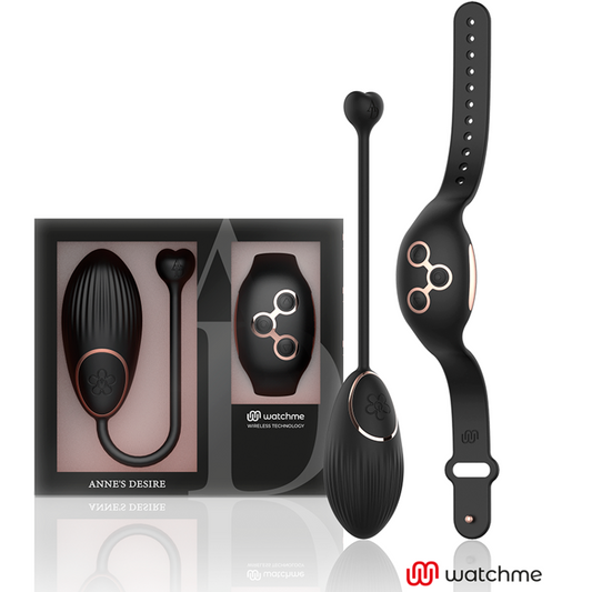 Anne'S Desire - Egg Technologie De Télécommande Watchme Noir/Or - ANNE´S DESIRE | sextoys, vibrateurs, télécommande | Dimensions : 220