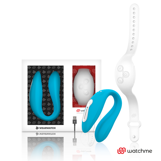 Wearwatch - Watchme Vibrateur Double Technologie Indigo/Neige - WEARWATCH | sextoys, vibrateurs, télécommande | Dimensions : 216