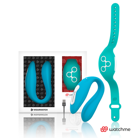 Wearwatch - Vibrateur Watchme Double Technologie Indigo/Eau De Mer - WEARWATCH | sextoys, vibrateurs, télécommande | Dimensions : 216