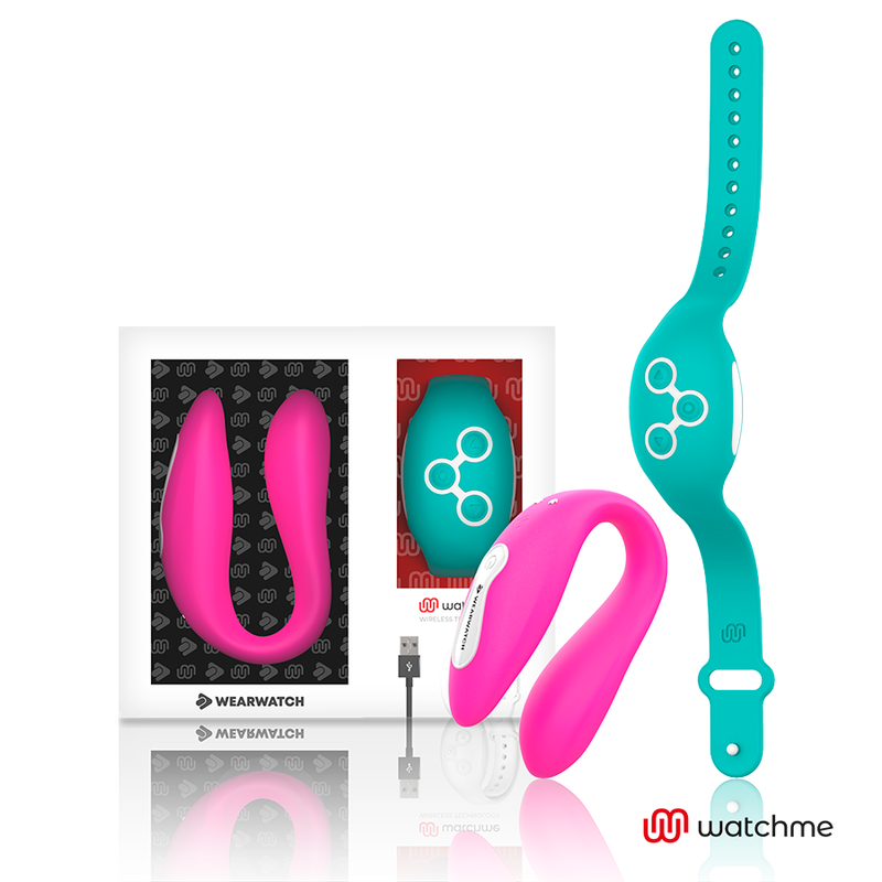 Wearwatch - Vibrateur Watchme Double Technologie Fuchsia / Eau De Mer - WEARWATCH | sextoys, vibrateurs, télécommande | Dimensions : 216