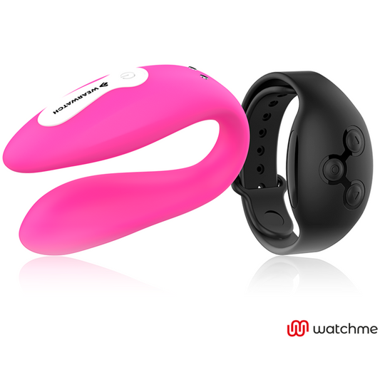 Wearwatch - Vibrateur Double Technologie Watchme Fuchsia/Azabache
