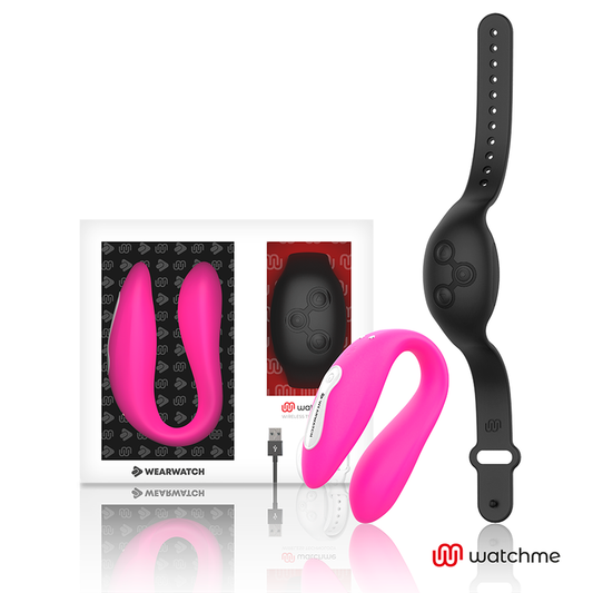 Wearwatch - Vibrateur Double Technologie Watchme Fuchsia/Azabache - WEARWATCH | sextoys, vibrateurs, télécommande | Dimensions : 216