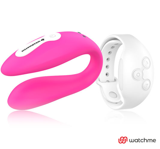 Wearwatch - Watchme Vibrateur Double Technologie Fuchsia / Neige