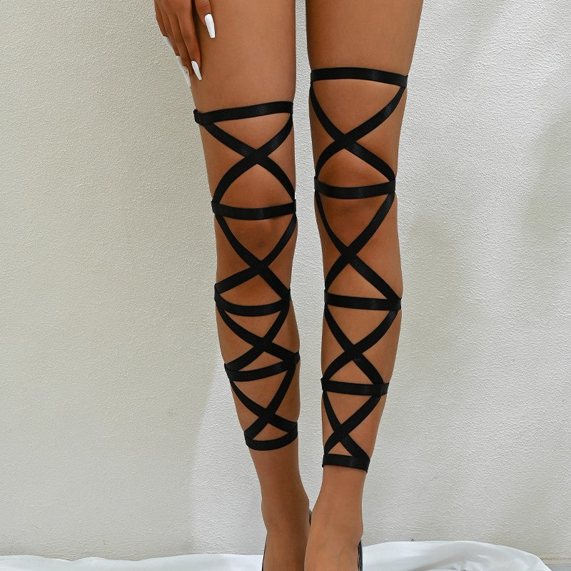 Jambières à Lacets Noir