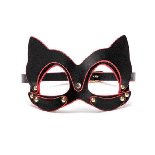 Masque Chat SM Noir Et Rouge Kink BDSM