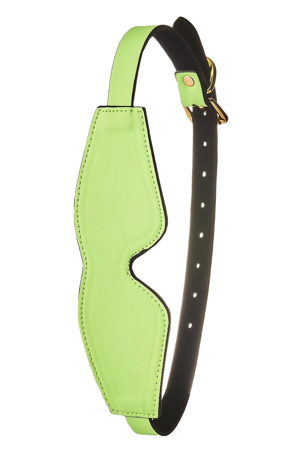Masque Phosphorescent en Simili Cuir Vert