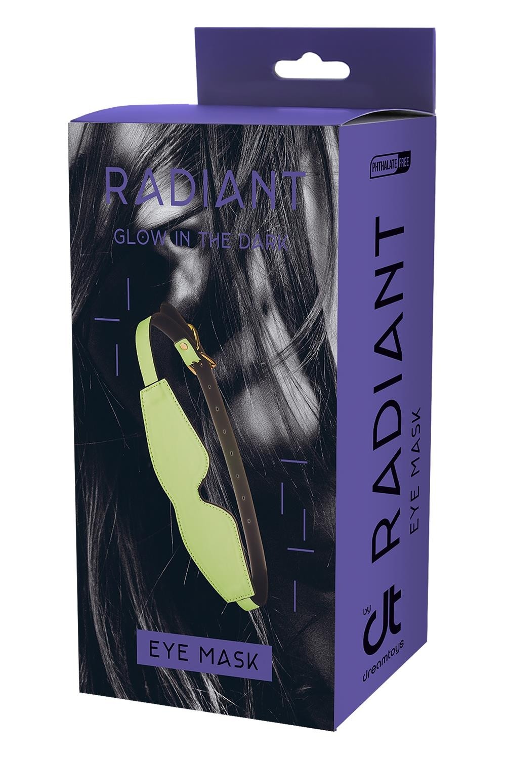 Masque Phosphorescent en Simili Cuir Vert
