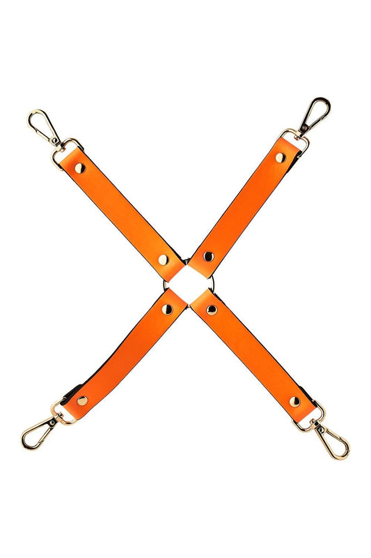 Sangle Croix Phosphorescente Orange pour Menottes