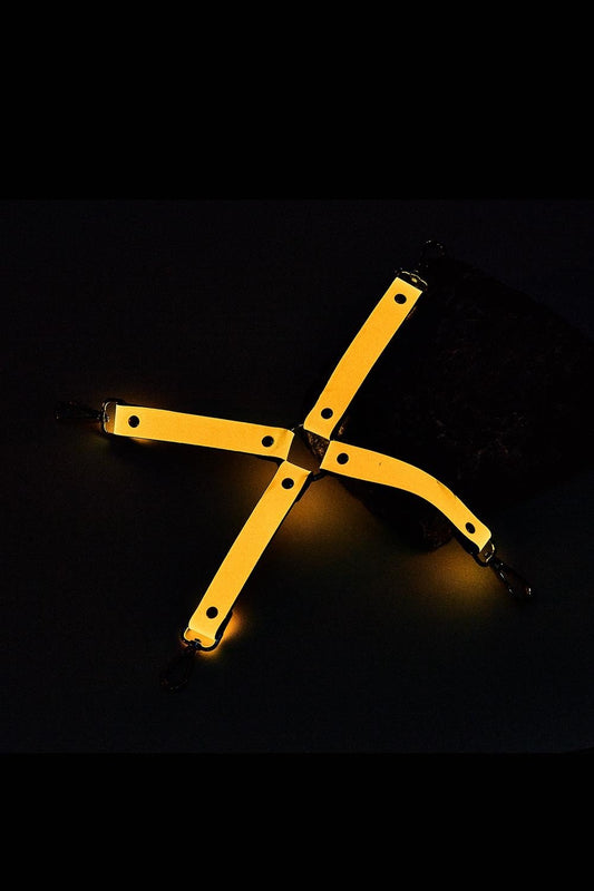 Sangle Croix Phosphorescente Orange pour Menottes