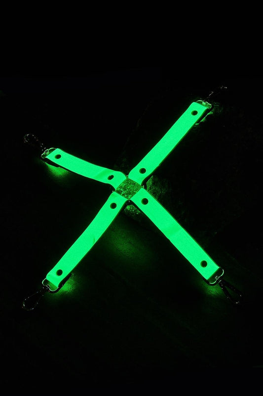 Sangle Croix Phosphorescente verte pour Menottes