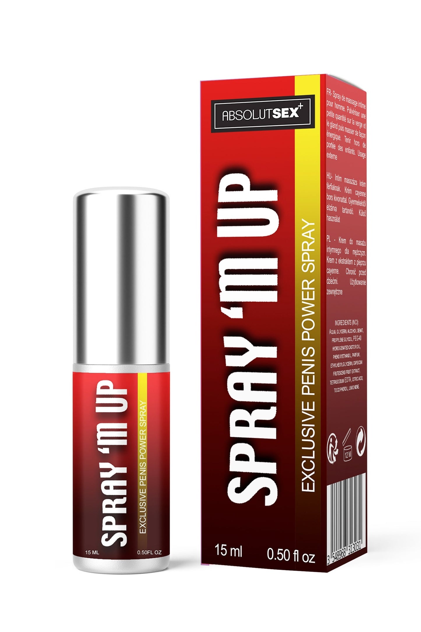 Spray M'UP - Pour une Érection Prolongée et Plus Ferme